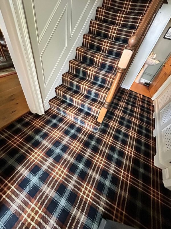 Venice Tartan - Santa Chiara carpet offers a fine velvet finish, fade and stain resistant fibres, it has versatile designs with modern patterns to complement any space.