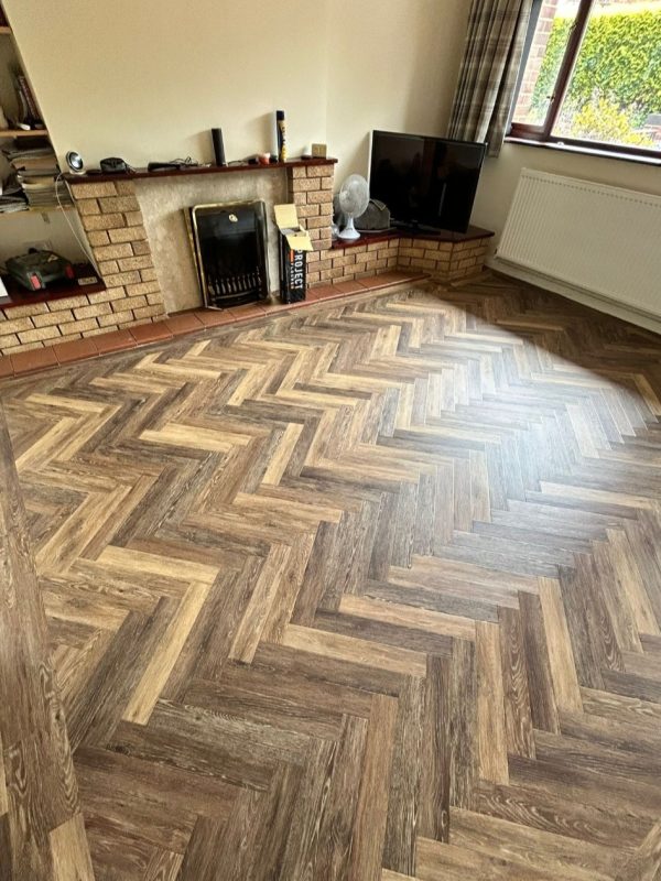 Project Floors in the colour Charnwood Oak Herringbone.